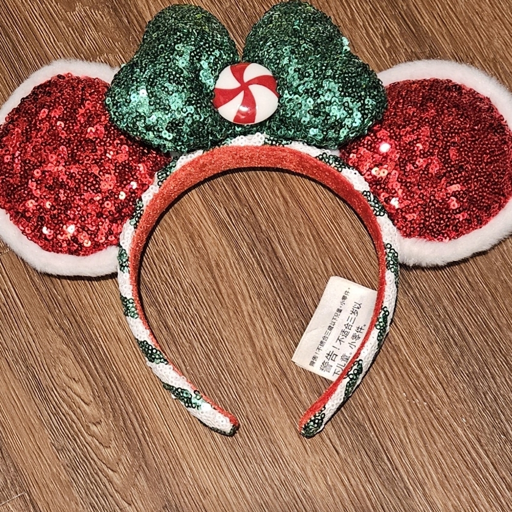 Authentic Disney Peppermint Minnie Mouse Ears